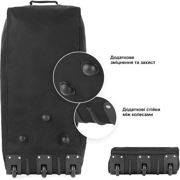 Фото - Сумка дорожня TravelZ Wheelbag 100 Liter Black (603091)