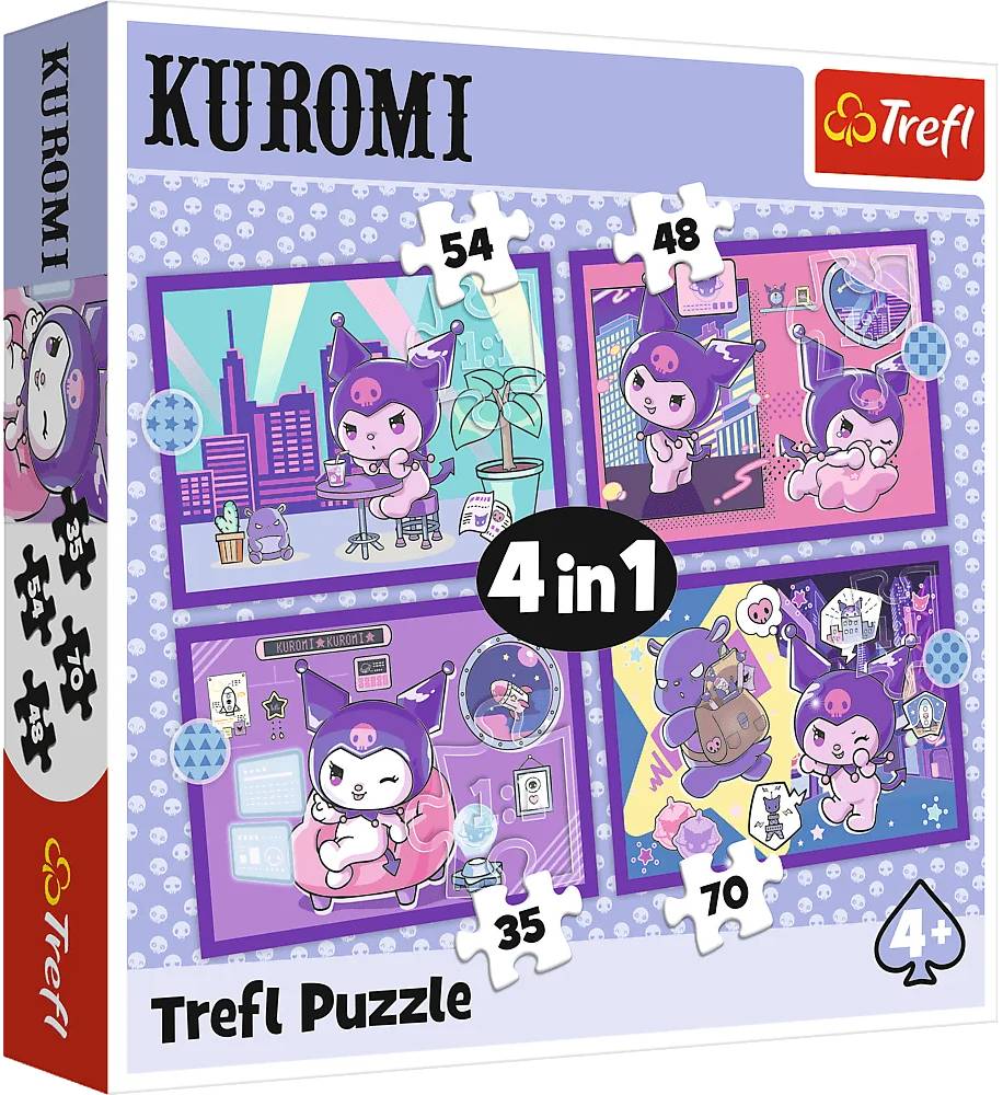 Пазлы (3-4 года) Trefl 4в1 Hello Kitty День с Куромией (5900511346763)