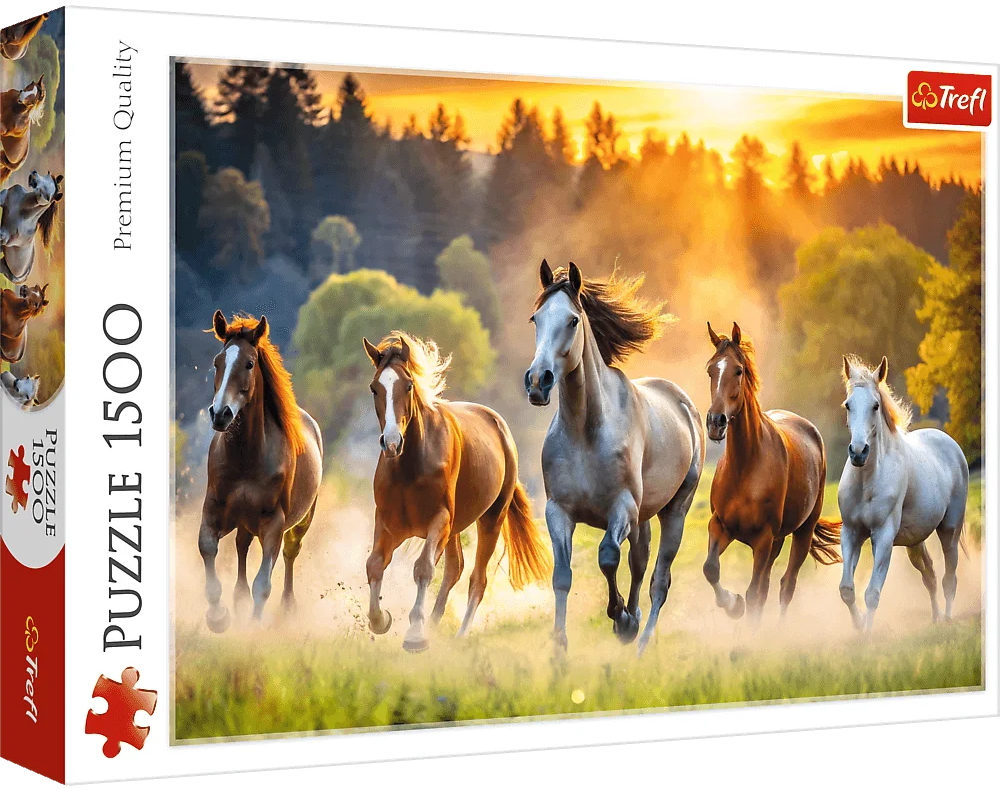 Пазли (8 +) Trefl Дикі коні 1500 ел. (62155)