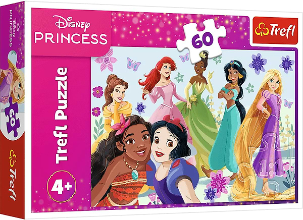 Фото - Пазли (3-4 роки) Trefl Disney Princess Принцеси в дії 60 ел. (17409)