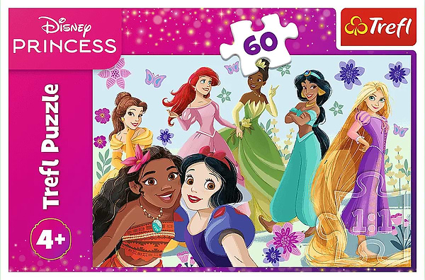 Фото - Пазли (3-4 роки) Trefl Disney Princess Принцеси в дії 60 ел. (17409)