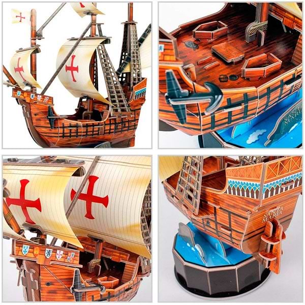 Фото - 3D пазли Cubic Fun "Корабель Санта Марія" (T4031h)