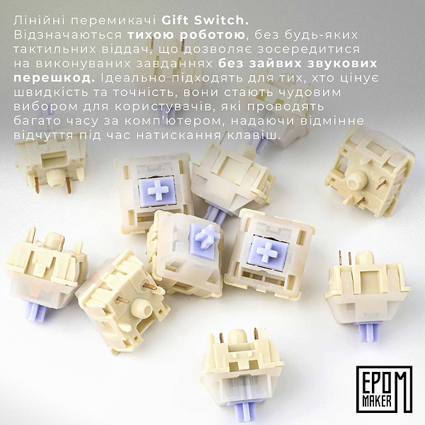 Фото - Клавиатура беспроводная игровая EPOMAKER AK820 Pro Gift Switch Hot-Swap Black (AK820-PRO-B-G)