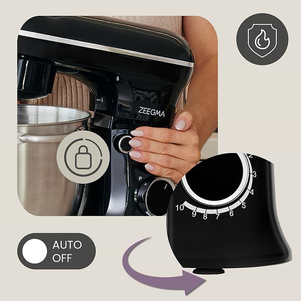 Фото - Планетарный миксер Zeegma PLANEET TRIO BLACK