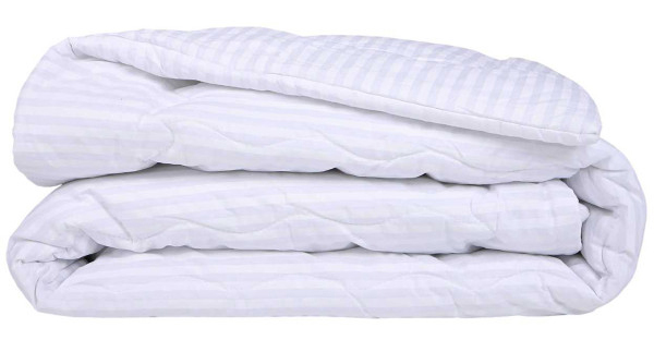 Фото - Одеяло зимнее двуспальное MirSon антиаллергенное №171 Сolor Fun Line 17-0605 Stripe White EcoSilk 172х205 + нав. 2 шт. (2200010853032)