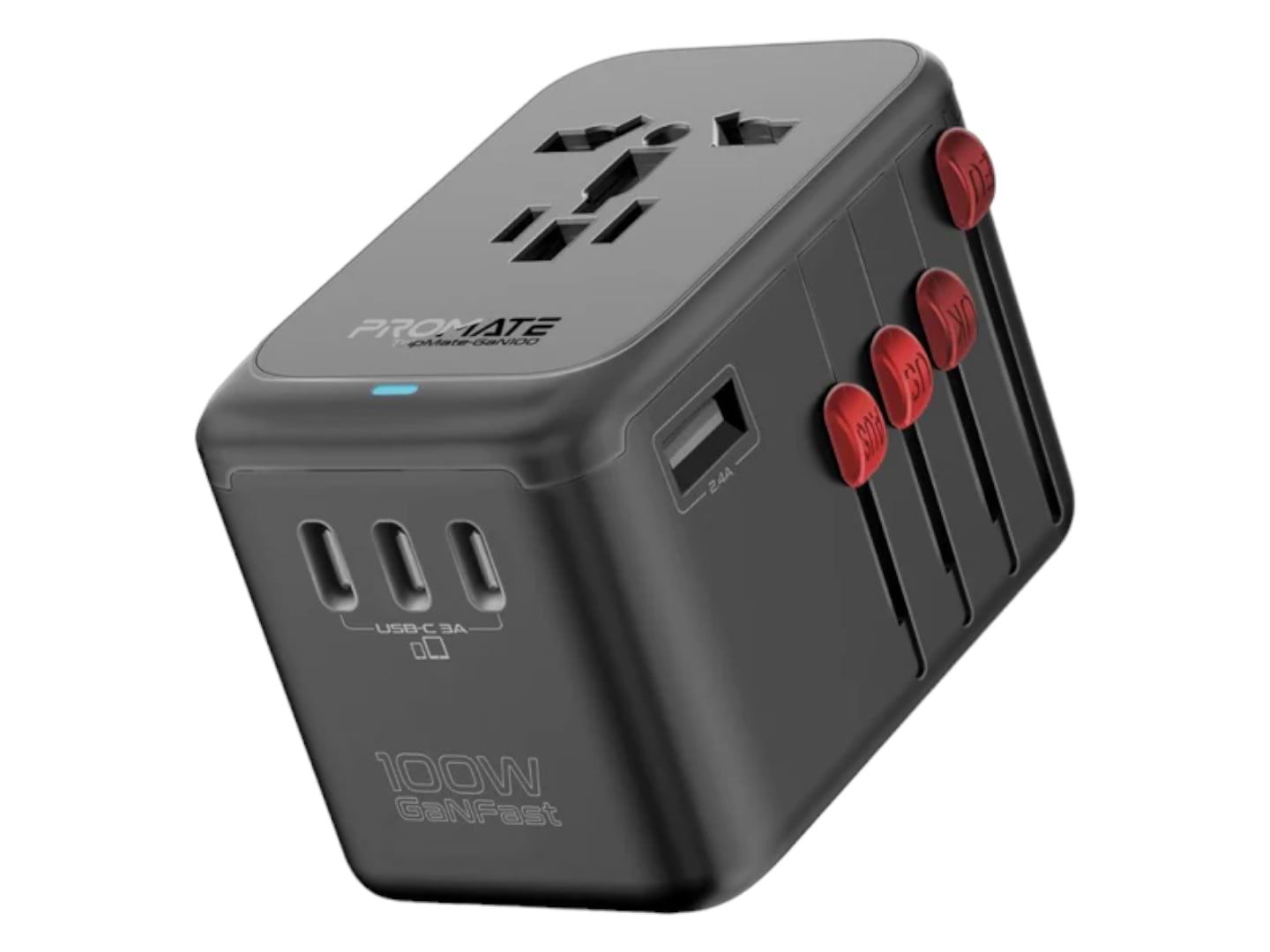 Сетевое зарядное устройство Promate tripmate-gan100 - Фото 1