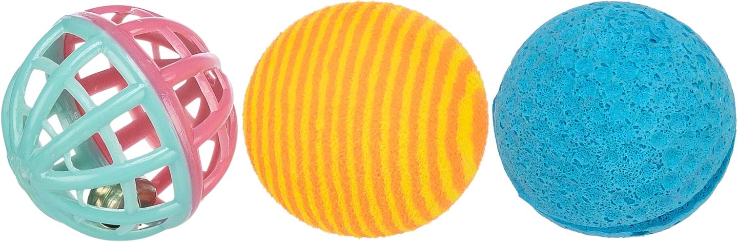 Мяч для кошек Trixie Мячики 4 см 3 шт. (4011905041322)