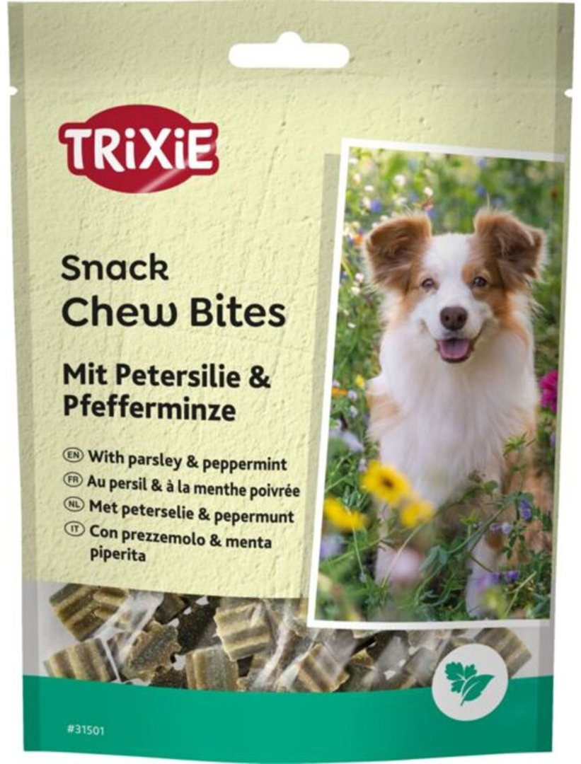 Ласощі для собак Trixie Denta Fun Chew Bites, Parsley/Peppermint шматочки з петрушкою та м’ятою 150 г (4053032002654)
