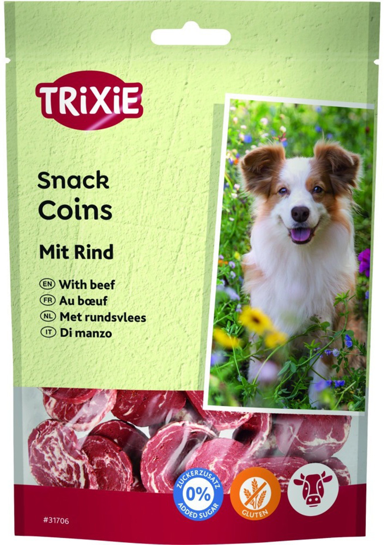 Ласощі для собак Trixie Coins with Beef з яловичиною 100 г (4011905317069)