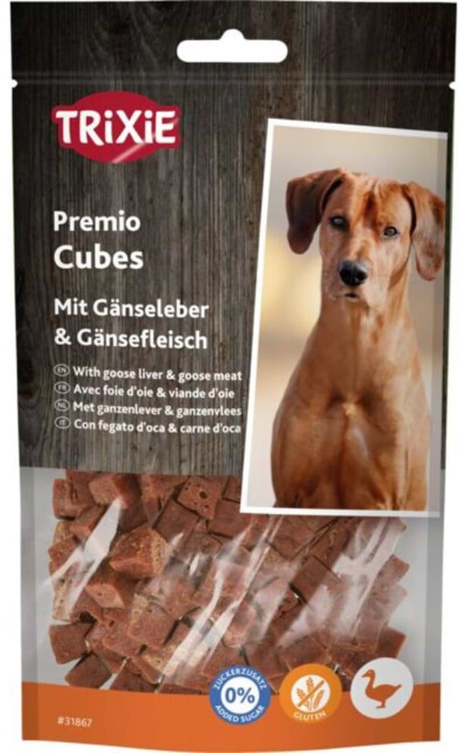 Ласощі для собак Trixie Premio Guse Liver Cubes кубики з гусячою печінкою 100 г (4011905318677)