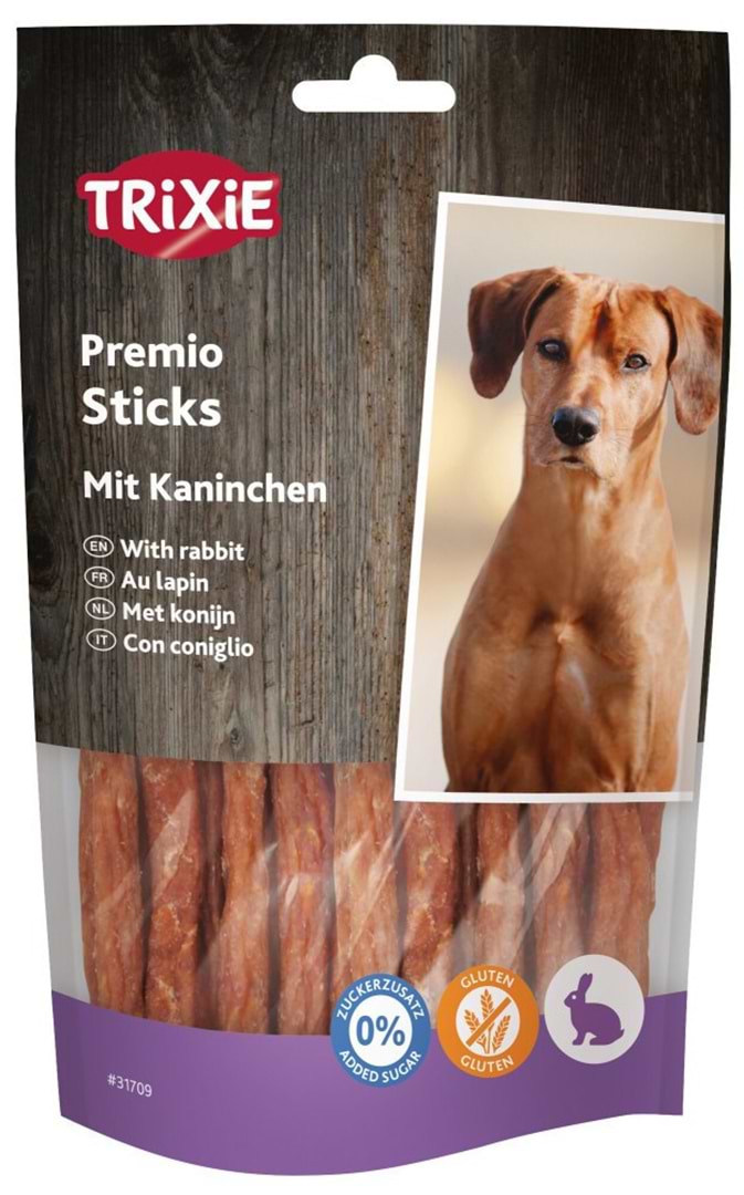 Ласощі для собак Trixie Premio Rabbit Sticks палички з кроликом 100 г (4011905317090)