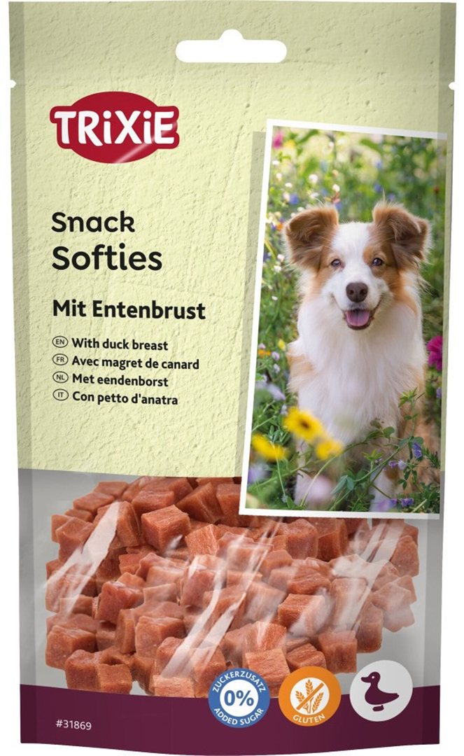 Ласощі для собак Trixie Softies with Duck Breast шматочки з качкою 100 г (4011905318691)