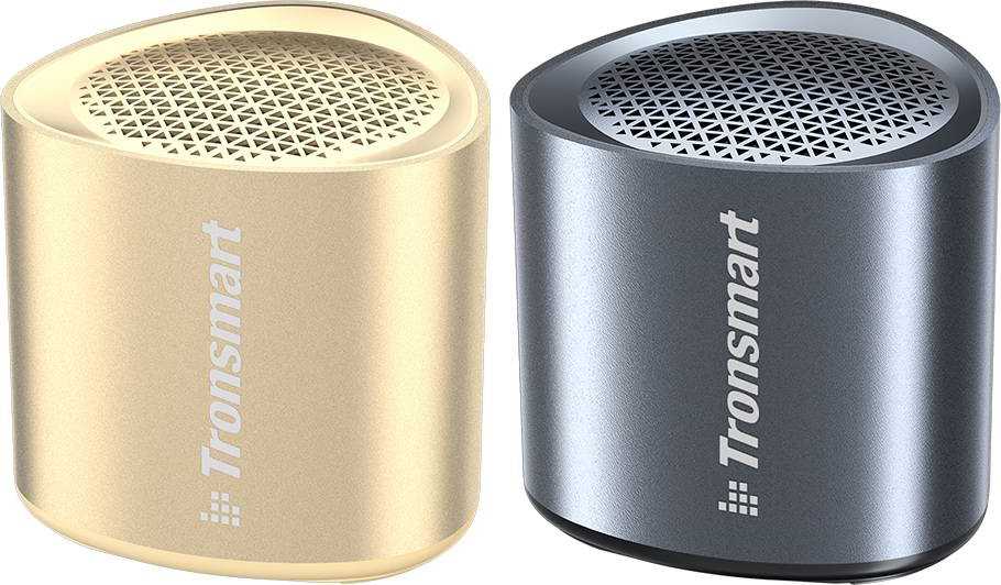 Портативна акустика Tronsmart Nimo Mini Speaker Polar Black + Nimo Mini Speaker Gold - Фото 1