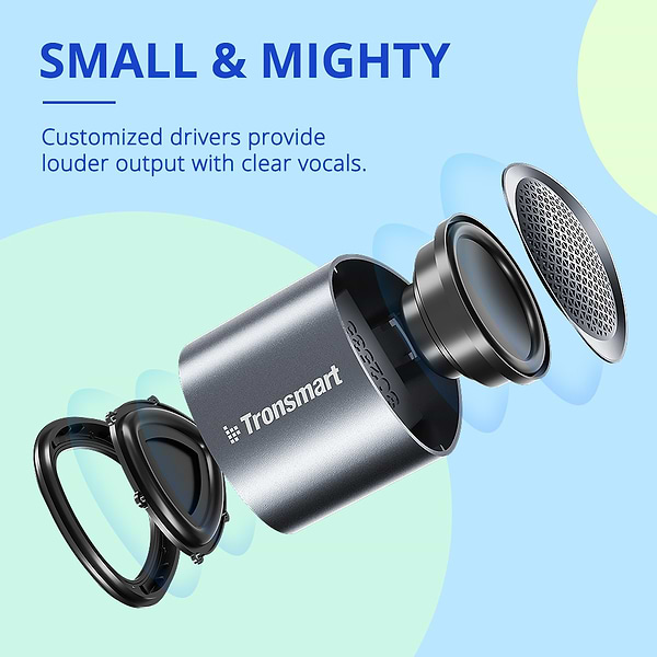 Фото - Портативна акустика Tronsmart Nimo Mini Speaker Polar Black + Nimo Mini Speaker Gold