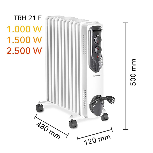 Фото - Обігрівач масляний Trotec TRH 21 E