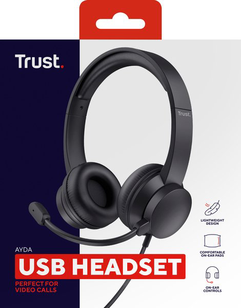 Фото - Гарнитура проводная Trust Ayda USB-A Black (25088)