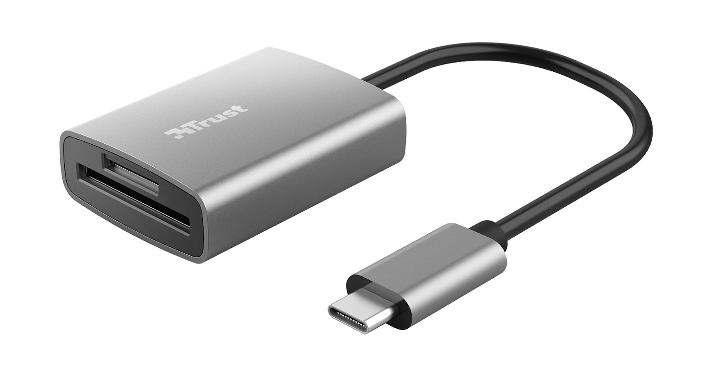 Кардридер Trust Dalyx Fast Aluminium USB-C Card Reader (24136)