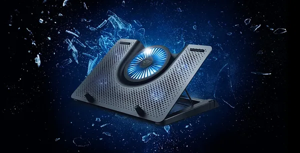 Фото - Підставка під ноутбук охолоджуюча Trust GXT 1125 Quno 17.3'' Blue Led Black (23581)