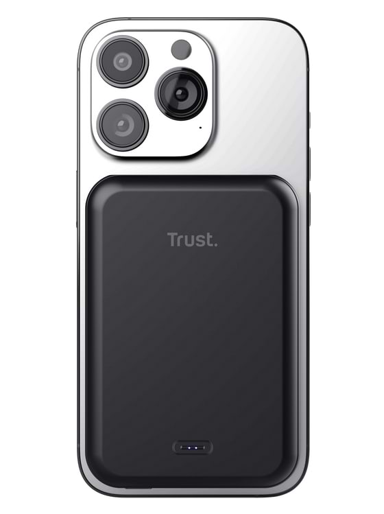 Фото - Батарея мобільна Trust Magnetic WL 5000 mAh Black (24877)