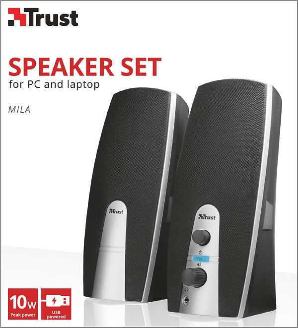 Фото - Комп'ютерна акустика компактна 2.0 Trust Mila 2.0 speaker set