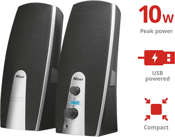 Фото - Комп'ютерна акустика компактна 2.0 Trust Mila 2.0 speaker set