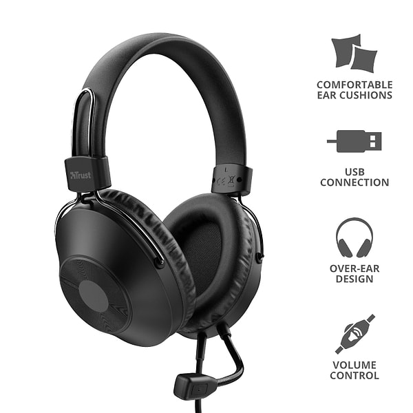 Фото - Гарнитура проводная Trust Ozo USB Headset (24132)