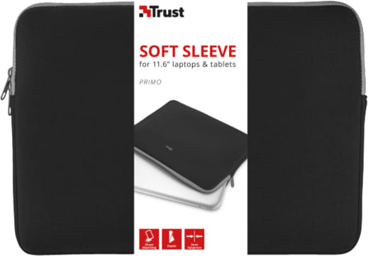 Фото - Чохол для ноутбуку Trust Primo 11.6'' Sleeve Black (21254)