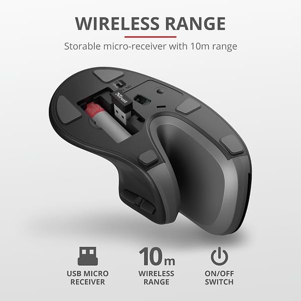 Фото - Миша бездротова Trust Verro Ergonomic Wireless (23507)