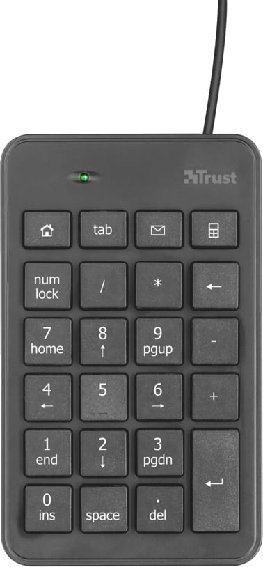 Фото - Клавіатура дротова Trust Xalas USB Numeric (22221)