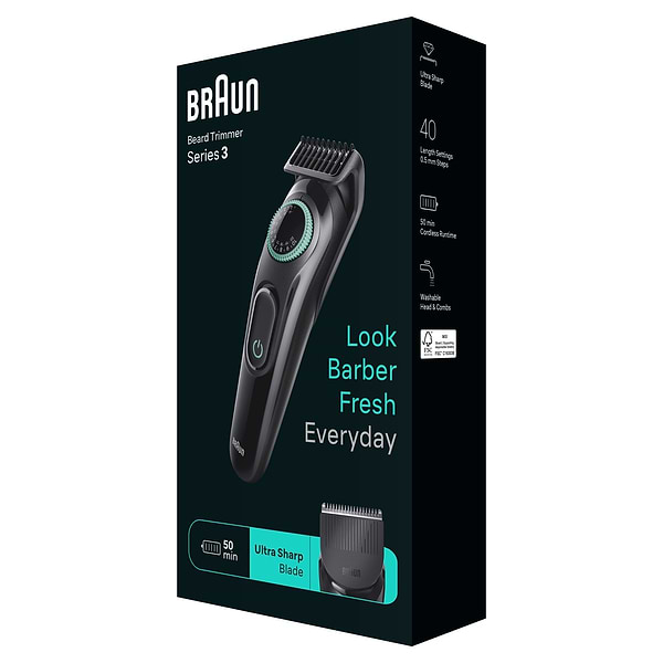Фото - Триммер для усов и бороды Braun BeardTrimmer BT3411