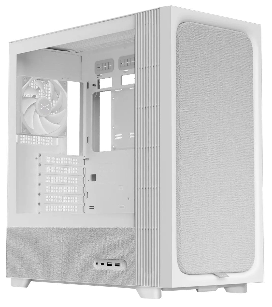 Корпус TRYX Flova F50 Tempered Glass без БЖ (C-F500F-FM1E-G0W) White