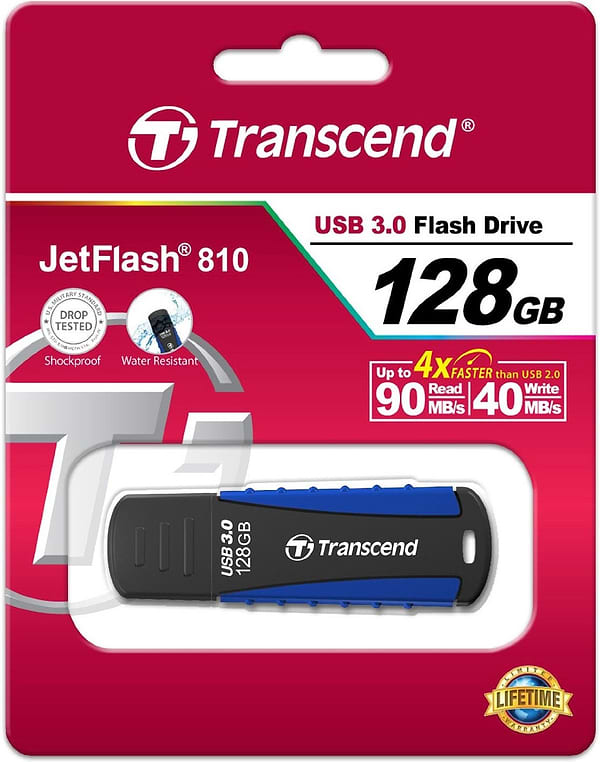 Фото - Флеш USB Transcend JetFlash 810 128GB USB 3.0 Rugged (TS128GJF810)