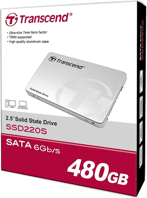 Фото - SSD-накопитель Transcend 220 480GB SATA (TS480GSSD220S)