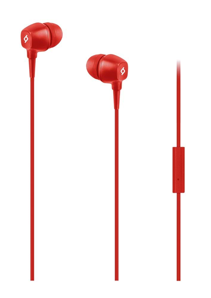 Наушники вкладыши проводные Ttec Pop Red (2KMM13K)