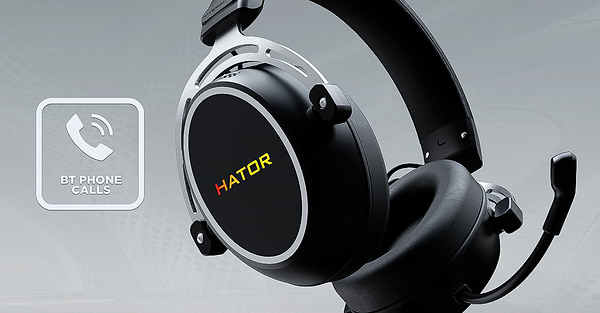 Фото - Гарнітура дротова ігрова Hator HYPERGANG 3 Hi-Res USB7.1 Black (ESH50)
