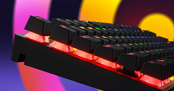 Фото - Клавіатура бездротова ігрова Hator Icefall Mecha TKL wireless Rainbow (HTK287UA) Black