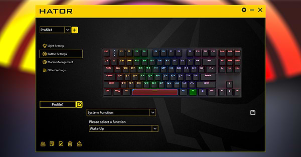 Фото - Клавіатура бездротова ігрова Hator Icefall Mecha TKL wireless Rainbow (HTK287UA) Black