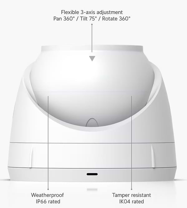 Фото - Камера відеоспостереження Ubiquiti UVC-G5-TURRET-ULTRA