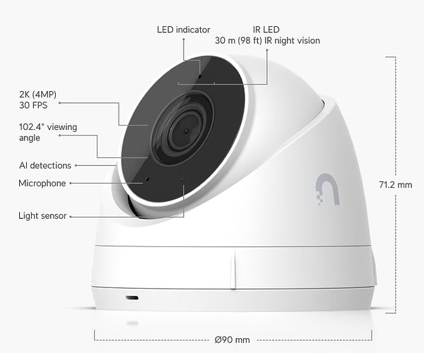 Фото - Камера відеоспостереження Ubiquiti UVC-G5-TURRET-ULTRA