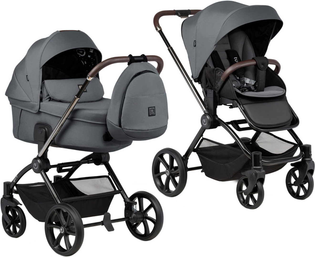 Коляска универсальная Tutis GIO+ Grigio