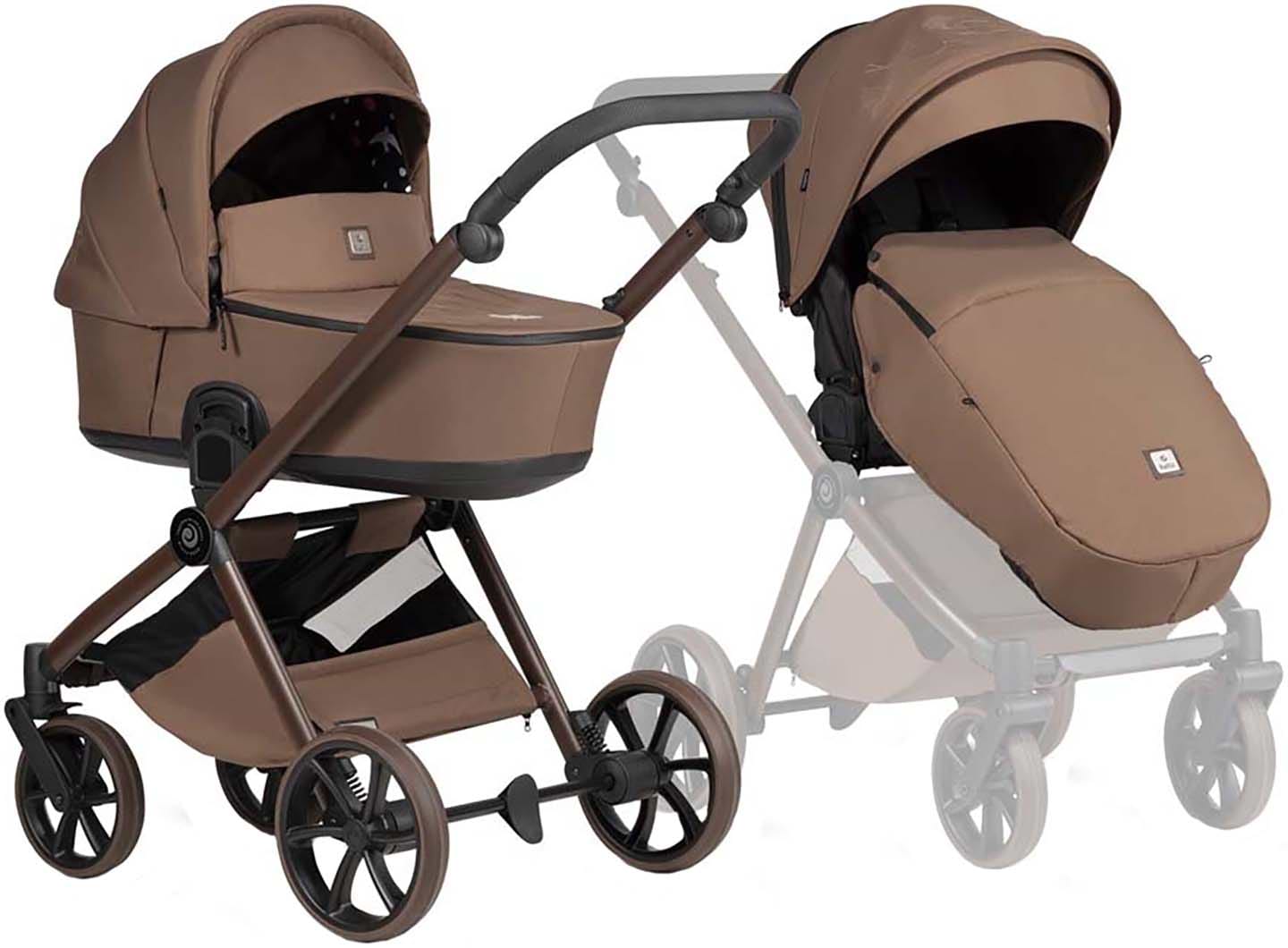 Коляска универсальная 2 в 1 Tutis Mio3 plus LIMITED EDITION Hoopoe Brown