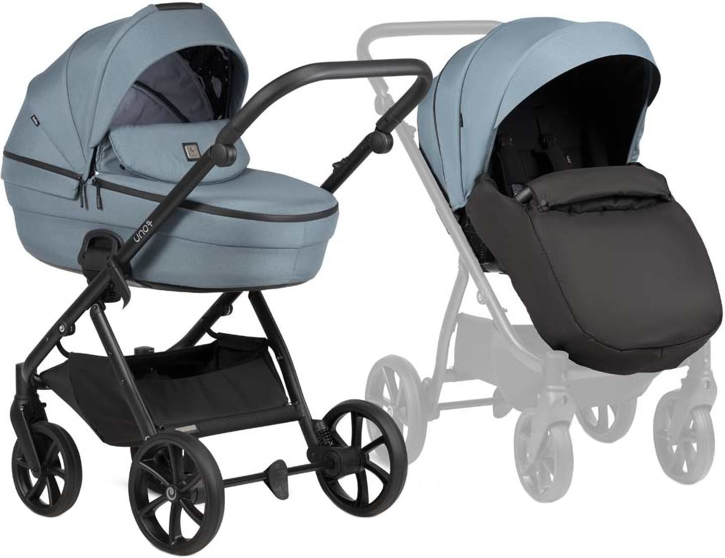 Коляска универсальная 2 в 1 Tutis Uno6 plus Essential Menta