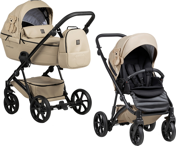 Фото - Коляска універсальна 2 в 1 Tutis VIVA5 plus TEDDY Creamy Фото - Коляска універсальна 2 в 1 Tutis VIVA5 plus TEDDY Creamy