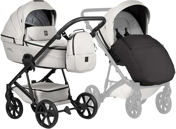 Фото - Коляска универсальная 2 в 1 Tutis VIVA6 plus Leather Cloud