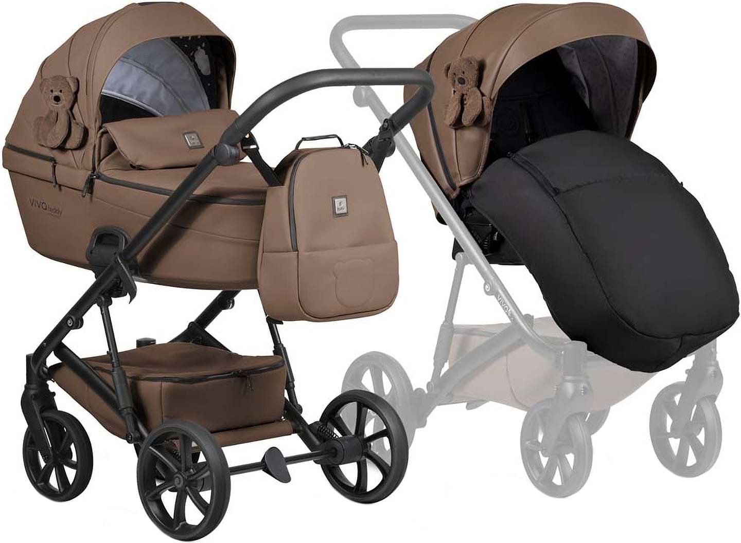 Коляска универсальная 2 в 1 Tutis VIVA6 plus Teddy Biscuit Teddy