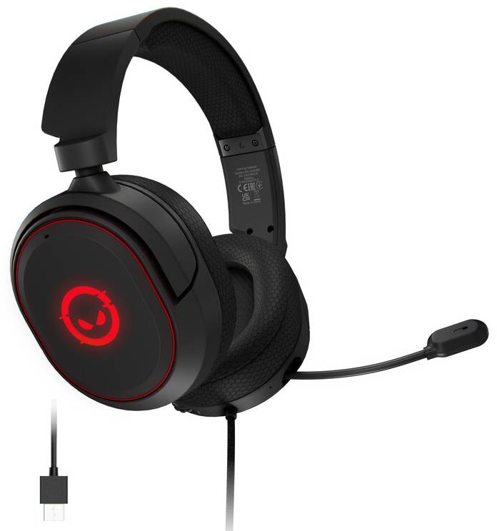 Фото - Гарнітура дротова ігрова Lorgar Kaya 460 Gaming RGB USB Black (LRG-GHS460)