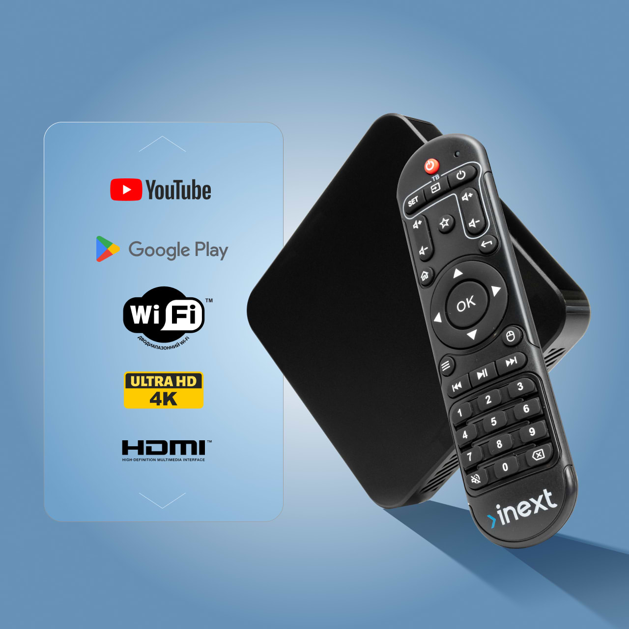 Стаціонарний медіаплеєр iNeXT TV6