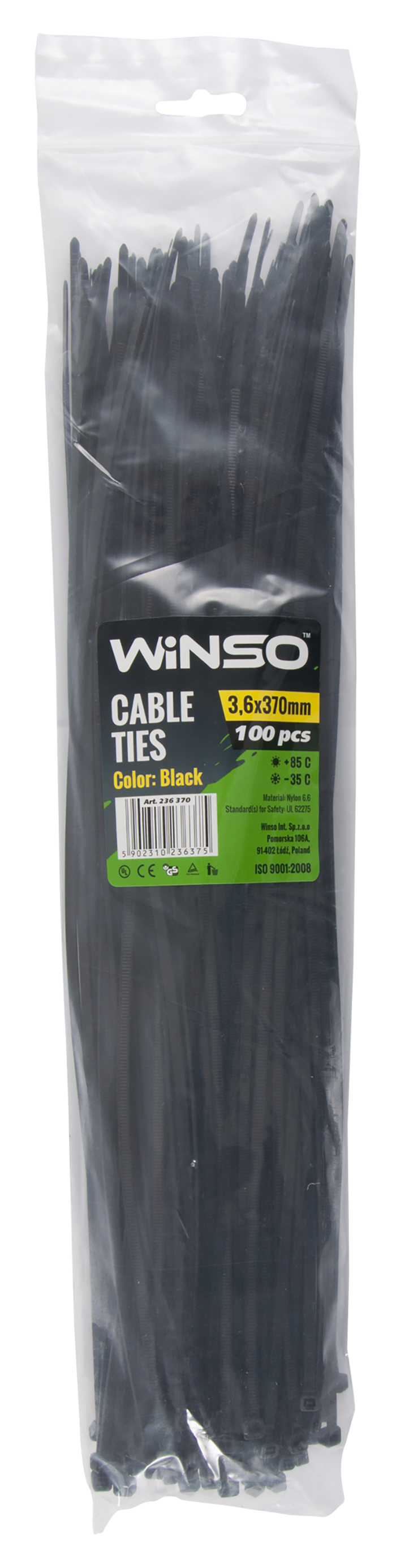 Набір хомутів Winso 3,6x370 (236370)