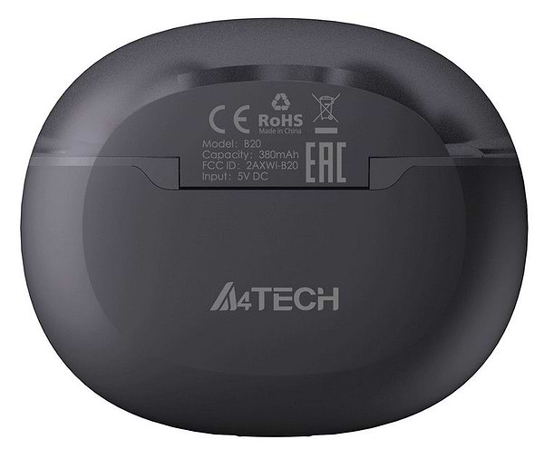 Фото - Навушники вкладиші бездротові TWS A4tech B20 Ash Grey