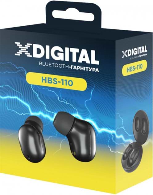 Фото - Навушники вкладиші бездротові TWS X-Digital HBS-110 Black